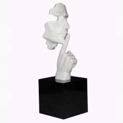 Face And Finger Sculpture White -Home Decoration Store shopify 112c5e51a58fa683d8a276eebf2037a0 face and finger sculpture white