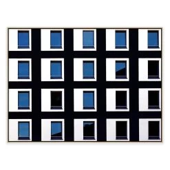 Black And Blue Photographic Canvas Print With Floating Frame -Home Decoration Store shopify 1173637 JTREB BLACK AND BLUE L1 NAT