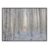 Ends In White Photographic Canvas Print With Floating Frame