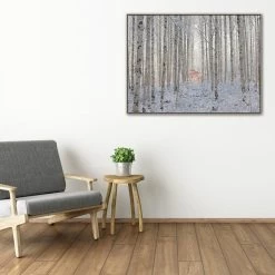 Ends In White Photographic Canvas Print With Floating Frame -Home Decoration Store shopify 1248148 JTREB ENDS IN WHITE L1 NAT RM