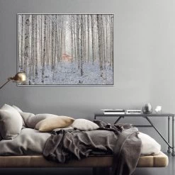 Ends In White Photographic Canvas Print With Floating Frame -Home Decoration Store shopify 1248148 JTREB ENDS IN WHITE L1 WHT RM