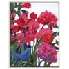 Garden Visitor Framed Canvas Print
