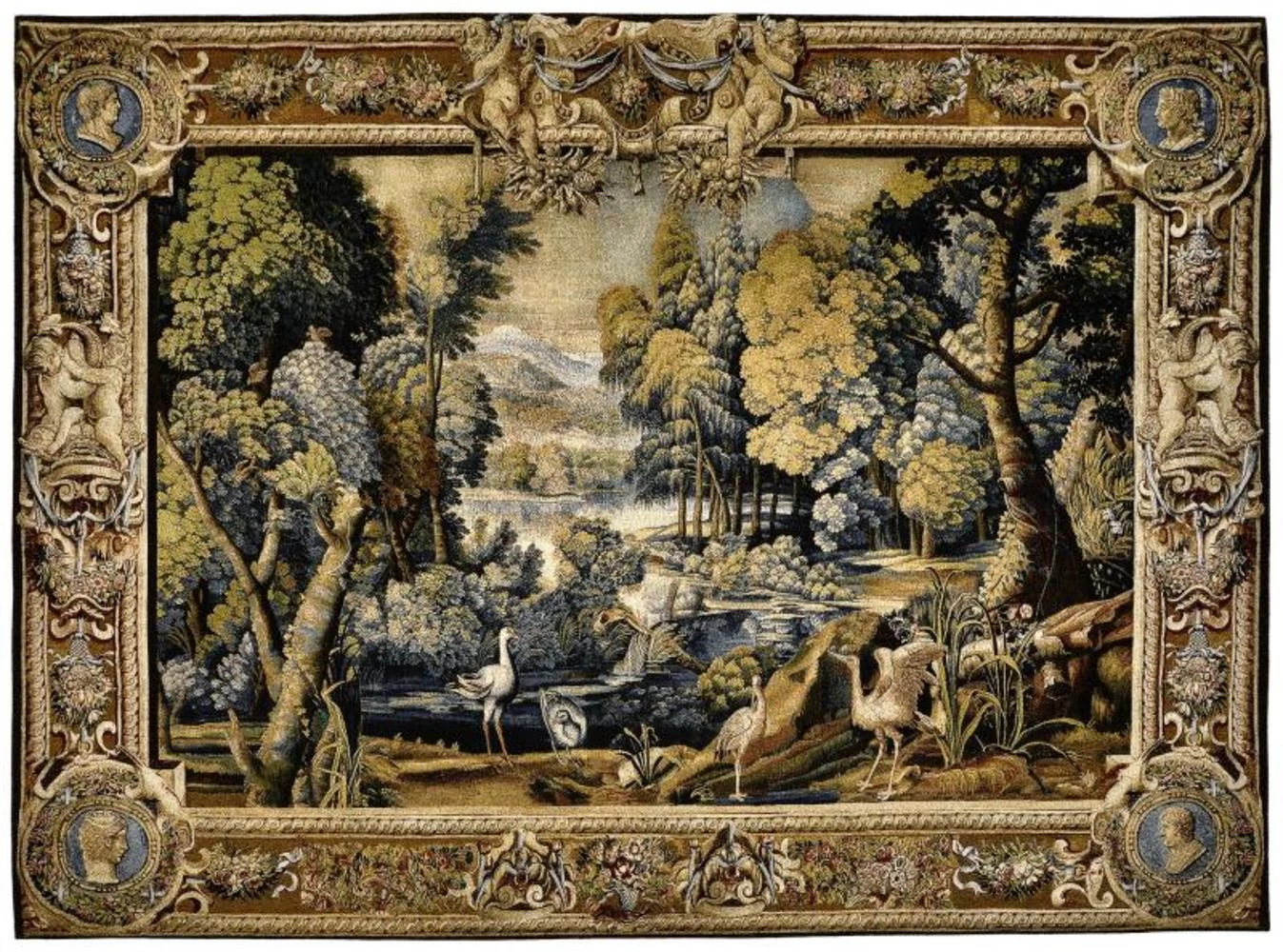 17th Century Verdure Wall Hanging 1 17th Century Verdure Wall Hanging