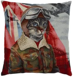 Aviator Cat Cushion