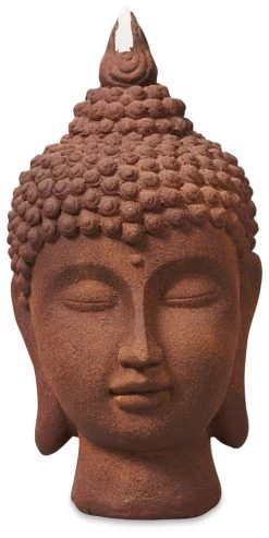 Banyu Small Head Statue - Terracotta