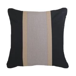 Outdoor Raffia Medium Cushion Black
