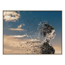 In The Wind Digital Canvas Print With Floating Frame -Home Decoration Store shopify 1X CP 773728 in the wind L1 NAT