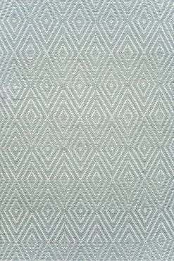 Diamond Light Blue Indoor Outdoor Rug