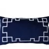Palm Springs Navy Cushion Rectangular