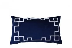 Palm Springs Navy Cushion Rectangular