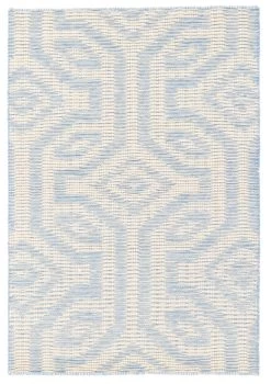 Taj Blue Wool Woven Rug