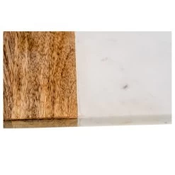 Sita Mango Wood And Marble Rectangular Wide Chopping Board With Handle - White/Natural -Home Decoration Store shopify 1e0d334aa2ac7bc4371c76a390912389 sita mango wood and marble rectangular wide chopping board with handle white natural