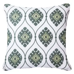 Inner Ikat Repeat Emerald Lounge Cushion
