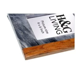 Sita Wood/Grey Marble Photo Frame 4x6 - Grey/Natural -Home Decoration Store shopify 2015167c2662a88f4c762f2aec9f655e sita wood grey marble photo frame 4x6 grey natural