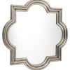 Fez Wall Mirror Antique Silver Large