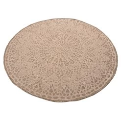 Hindy Lace Round Indoor/Outdoor Polypropylene Rug -Home Decoration Store shopify 24cceeb2f66f571c168f5bcddc9da7a0 hindy lace round indoor outdoor polypropylene rug