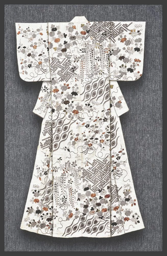 White Katabria Kimono Wall Hanging 1 White Katabria Kimono Wall Hanging