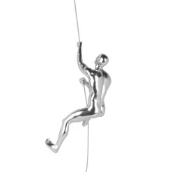 Climbing Man 'D' Steel Finish