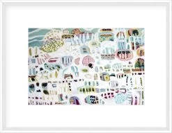 Abstract White Framed Print