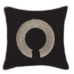 Shell Ring Black On Black Cushion