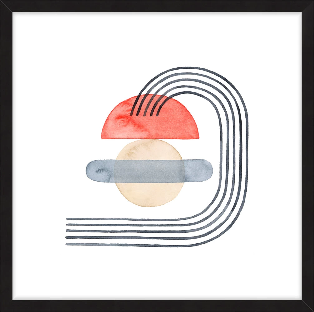 Deco Sunrise I Framed Print 2 Deco Sunrise I Framed Print - Image 2