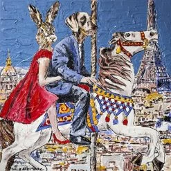 They Went Round And Round In Paris Print