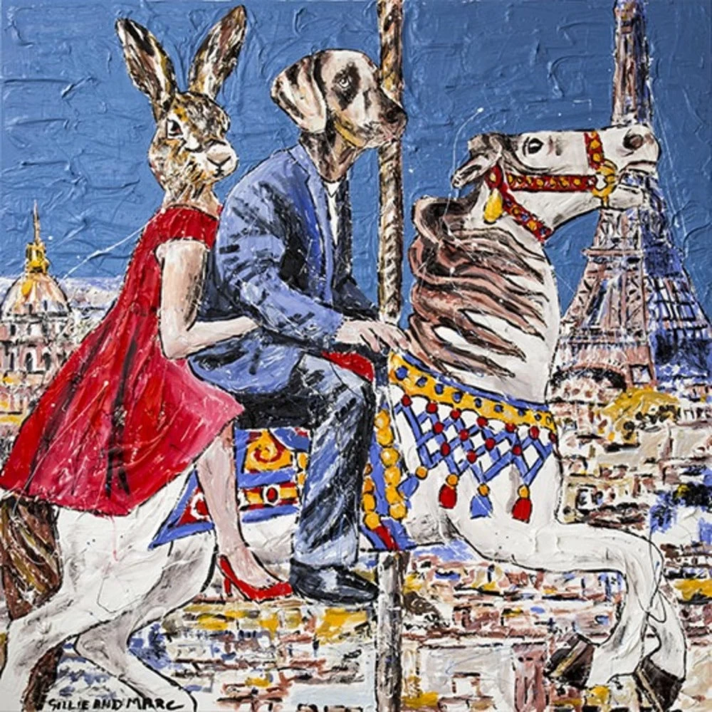 They Went Round And Round In Paris Print 1 They Went Round And Round In Paris Print