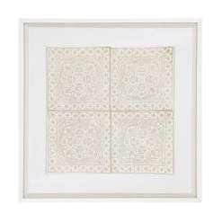 Kilim Repeat Natural Fabric Artwork