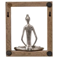 Sitting Yoga Lady In Frame - Grey/Natural -Home Decoration Store shopify 3242f74eb9daee0025062f41bc5b3ea4 sitting yoga lady in frame grey natural