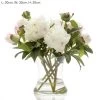 Loletta Peony In Glass Vase White