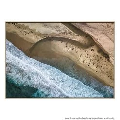Big Sur Arial Canvas Print With Floating Frame