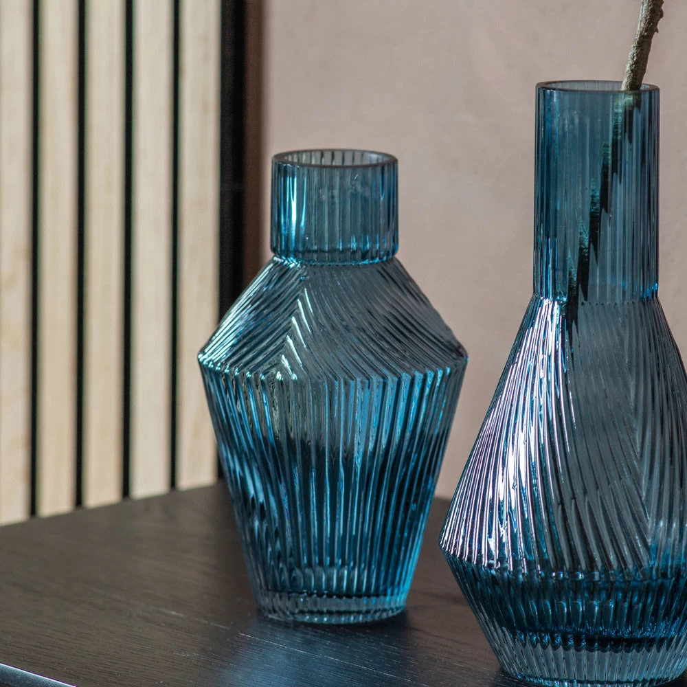 Ceci Vase Blue Small 120x120x200mm 2 Ceci Vase Blue Small 120x120x200mm - Image 2