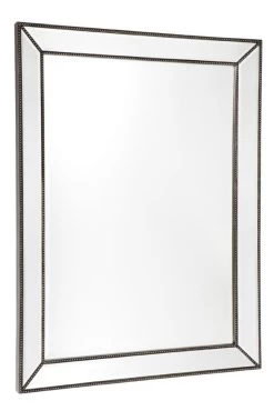 Zeta Wall Mirror Antique Silver Large