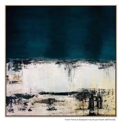 Under The Blue Dawn Canvas Print With Floating Frame