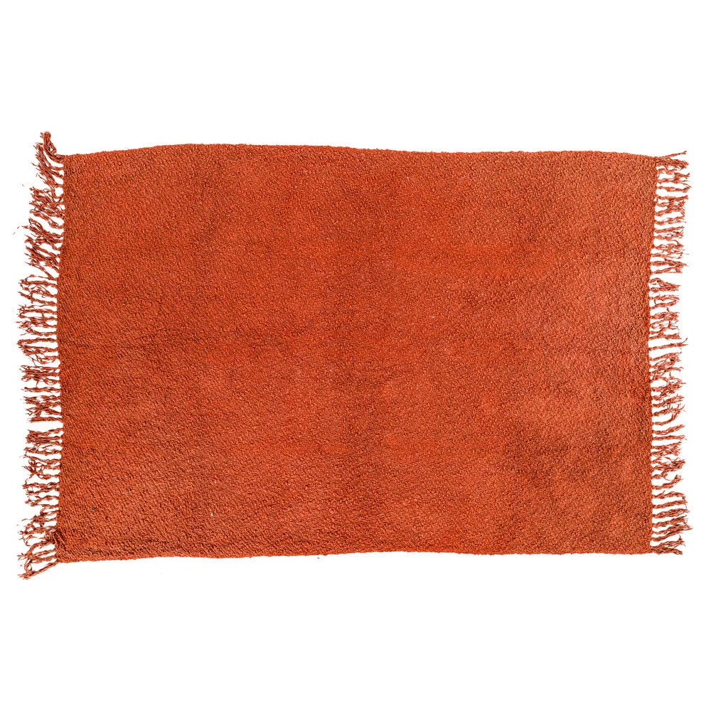 Valeria Woven Throw Rug 130x170cm - Orange 1 Valeria Woven Throw Rug 130x170cm - Orange