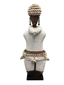 Ndamji Beaded Doll Wide White