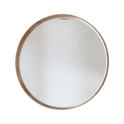 Rise Round Oak Mirror Large