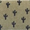 Black Cactus Regular Doormat