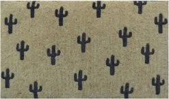 Black Cactus Regular Doormat