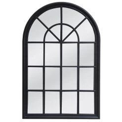 Statton Island Arched Mirror Black