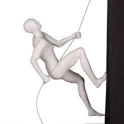 Climbing Man 'B' White Gloss