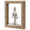 Praying Lady In Frame - Grey/Natural