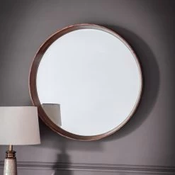 Rise Walnut Round Mirror Small -Home Decoration Store shopify 4a3e27054b35d79130833bb79a7a90ec rise walnut round mirror small