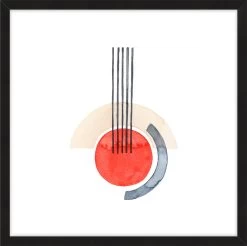 Deco Sunrise III Framed Print