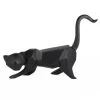 Geometric Cat Sculpture Black