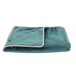 Aqua Velvet Throw