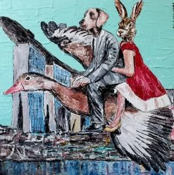 They Loved Flying To Singapore In Style Print