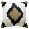 Inner Ikat Solitaire Black Lounge Cushion