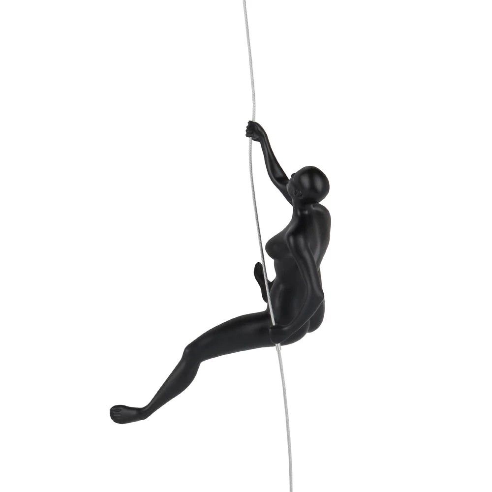 Climbing Woman "D" Matt Black 1 Climbing Woman "D" Matt Black