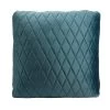 Steel Blue Coco Velvet Cushion